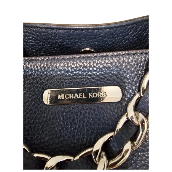 Michael Kors Harper Large Tote – Navy Pebbled Leather | EUC - Picture 8 of 16